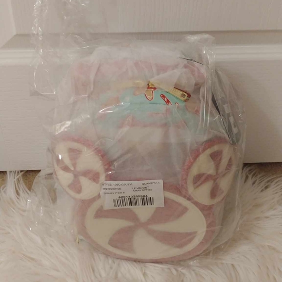 🎄FIRM! NWT DISNEY PARKS LOUNGEFLY 2022 CHRISTMAS HOLIDAY MICKEY MOUSE MINI BACK - Picture 4 of 9